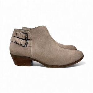 Sam Edelman Petal Suede Sand/Taupe/Beige Ankle Boots